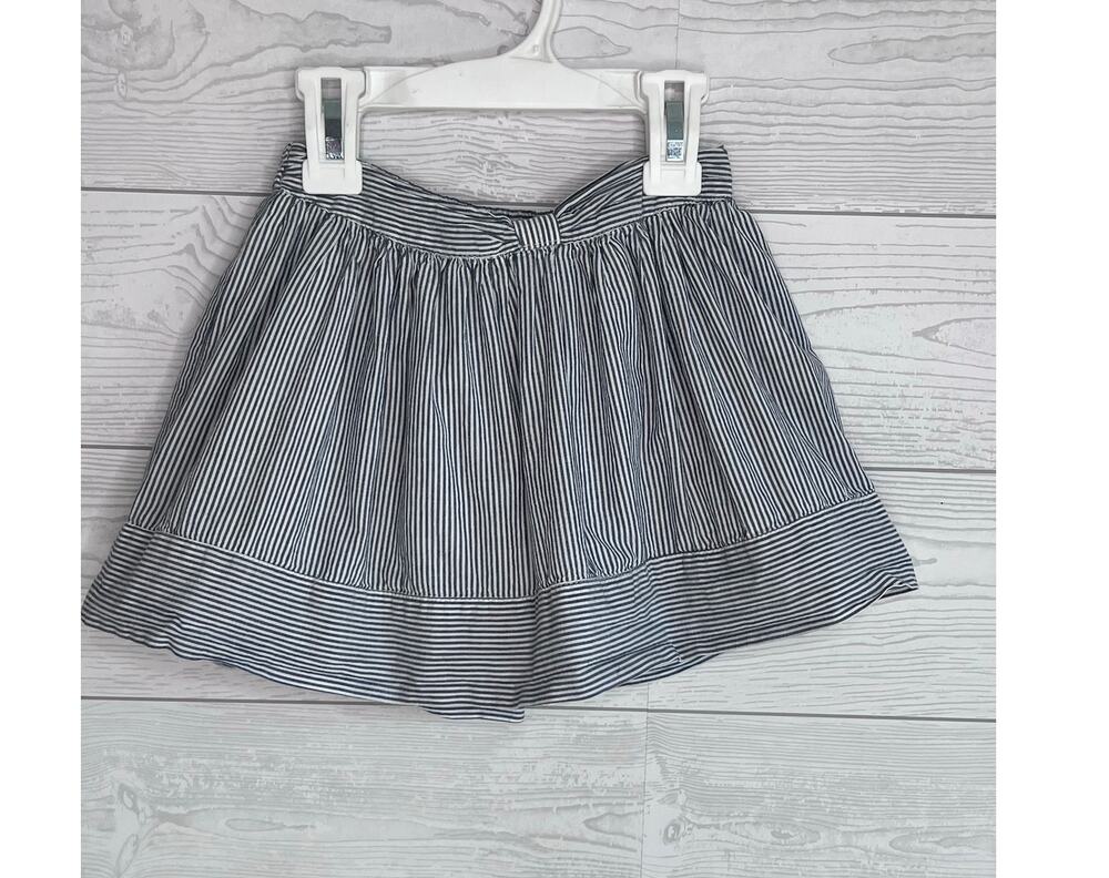 Baby Gap toddler girl's blue/white striped flared skirt Size 2T preppy